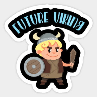 Future Viking Funny Kids Norsemen Skandinavia Sticker